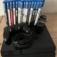 PS4 500GB+15 giochi+controller+base ricarica