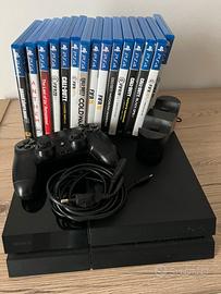PS4 500GB+15 giochi+controller+base ricarica