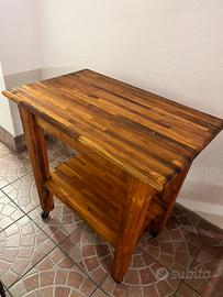Carrello portavivande in  teak