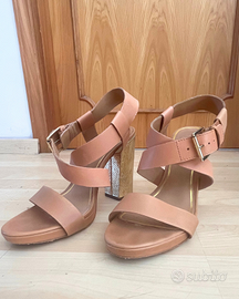 Sandalo ASH - Beige nr 39 tacco 11 cm