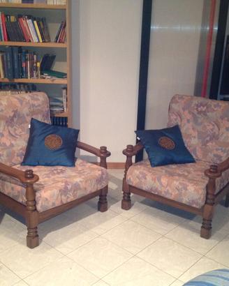 poltrone in legno massiccio