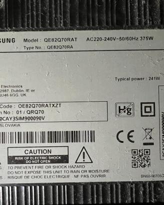 Ceerco schermo tv samsung 82 pollici
