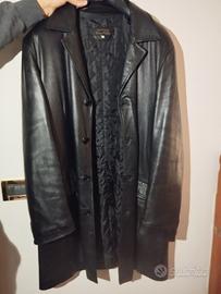 Cappotto uomo pelle tg 54