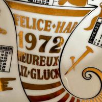 Piatto calendario Piero Fornasetti anno 1972
