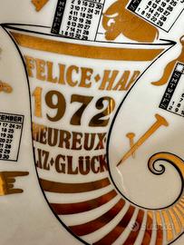 Piatto calendario Piero Fornasetti anno 1972