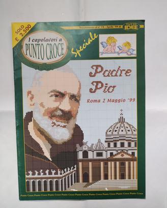 Punto croce album Padre Pio