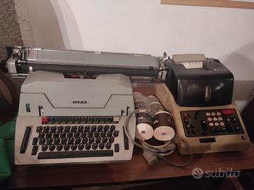 macchina da scrivere e calcolatrice Olivetti 