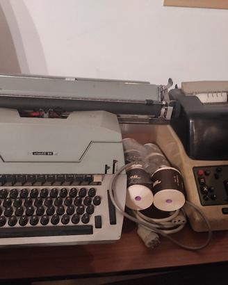 macchina da scrivere e calcolatrice Olivetti 