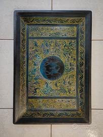 vassoio decorato in stile orientale 