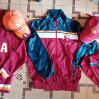 AS ROMA tuta intera beretto baseball cappellino 