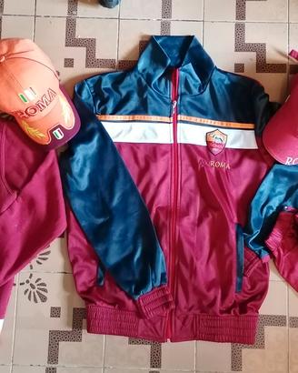 AS ROMA tuta intera beretto baseball cappellino 