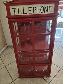 Cabina Telefonica Rossa stile Londinese