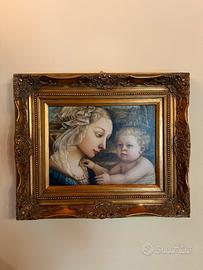 Quadro Madonna e Bambin gesu