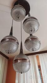Lampadario Space Age a Sfere