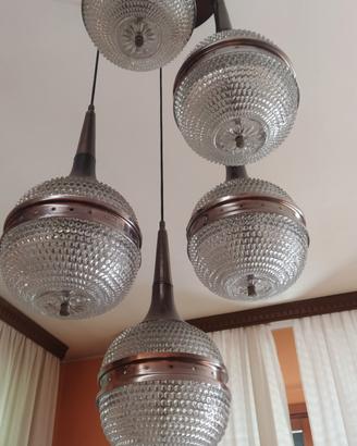 Lampadario Space Age a Sfere
