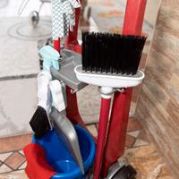 Carrello pulizie piu' aspirapolvere bosh