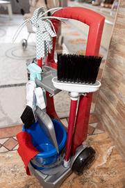 Carrello pulizie piu' aspirapolvere bosh