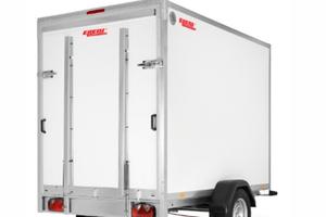 Carrello Ellebi furgonato con rampa