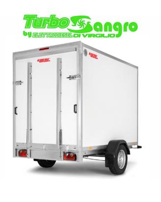 Carrello Ellebi furgonato con rampa