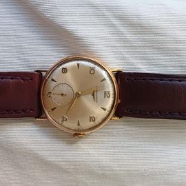 orologio meccanico d'oro da uomo funzionante