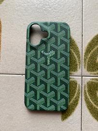 Cover telefono goyard ; colore verde