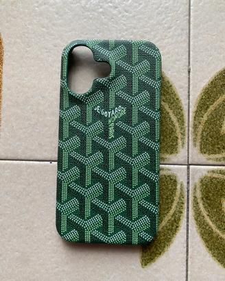 Cover telefono goyard ; colore verde