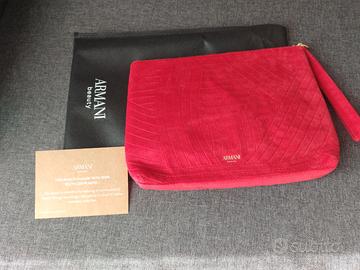 Trousse borsetta trucco Armani beauty rossa