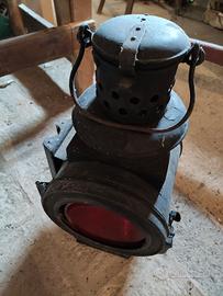 lanterna locomotiva segnalazione da terra vintage 