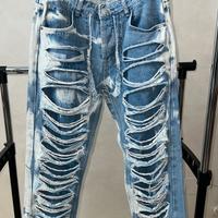 Jeans Denim Uomo Bleached Distressed - Nazzaro