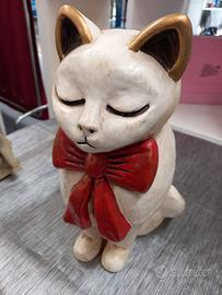 Gatto in ceramica