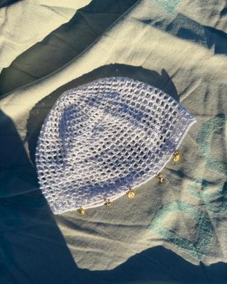 Knit beanie cappellino rete mare