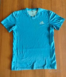 t-shirt Adidas climacool turchese S/M 