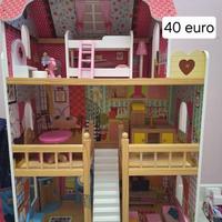 casa delle bambole, camper food e consolle Barbie