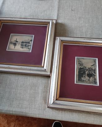 quadretti litografia argento 