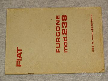 LIBRETTO USO E MANUTENZIONE FIAT 238 FURGONE