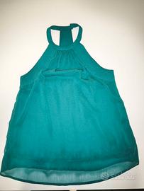 Blusa Donna Elegante H&M Verde Smeraldo - Taglia S