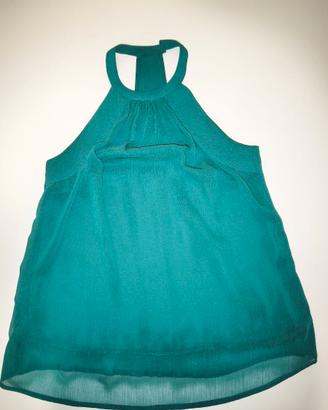 Blusa Donna Elegante H&M Verde Smeraldo - Taglia S