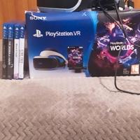 PlayStation VR+PSCamera+4 Giochi+Adattatore PS5