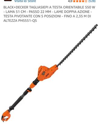 Tagliasiepi telescopico BLACK+DECKER