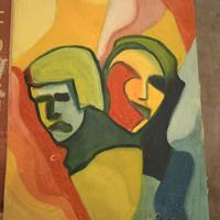 Dipinto nudo firmato 25x30