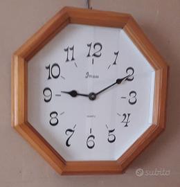 Orologio da parete in legno - movimento al quarzo
