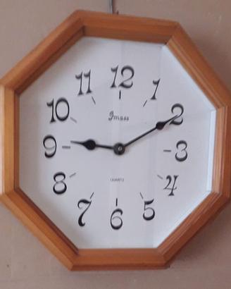 Orologio da parete in legno - movimento al quarzo