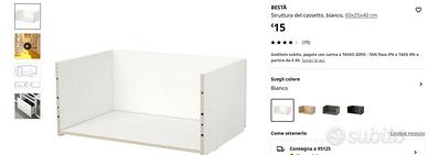 Cassetti IKEA serie "Besta"