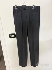 Pantalone da uomo in lana vintage grigio L 50