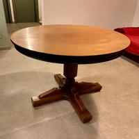 Tavolo rotondo allungabile in legno massello