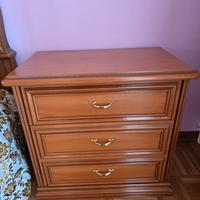 Coppia comodini in legno 3 cassetti