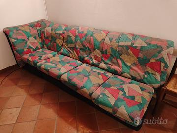 Divano 4 posti sfoderabile