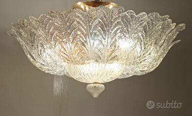 Lampadario in vetro di Murano 