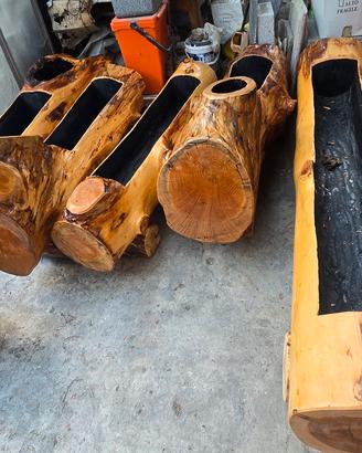 fioriere in legno di cedro 