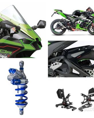 Kawasaki Zx 10 scarico pedane frizione mono Rapid